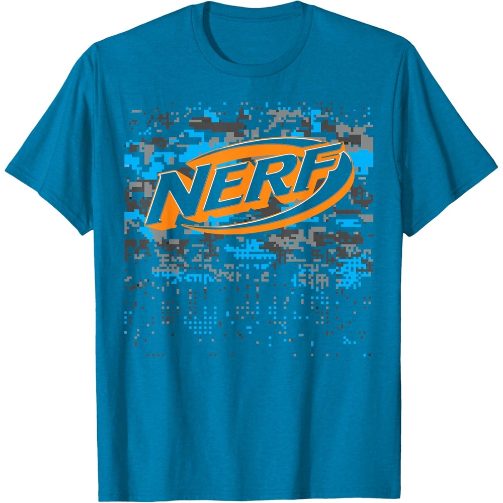 image:imageNerf Glitch Camouflage Logo TShirtSapphire Blue