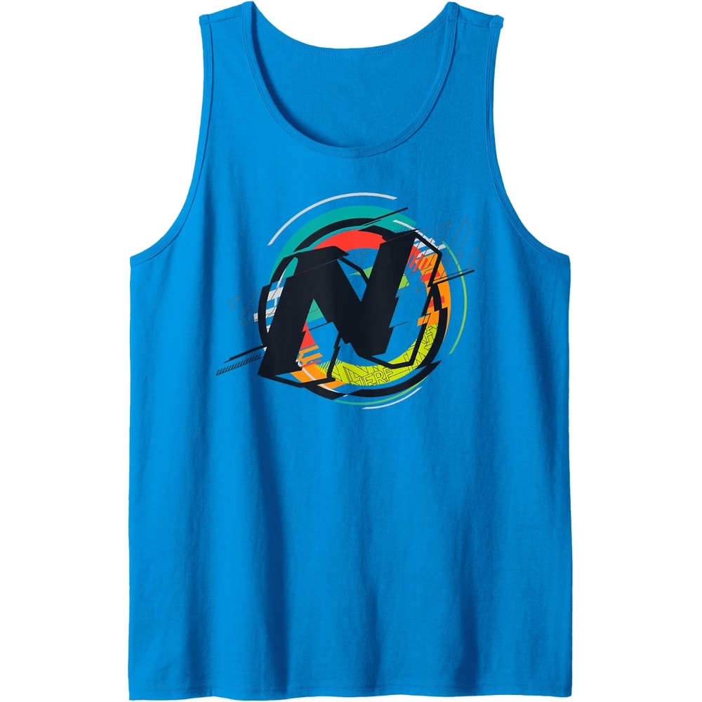 image:imageNerf Glitch Color Graphic Logo Tank TopSapphire Blue