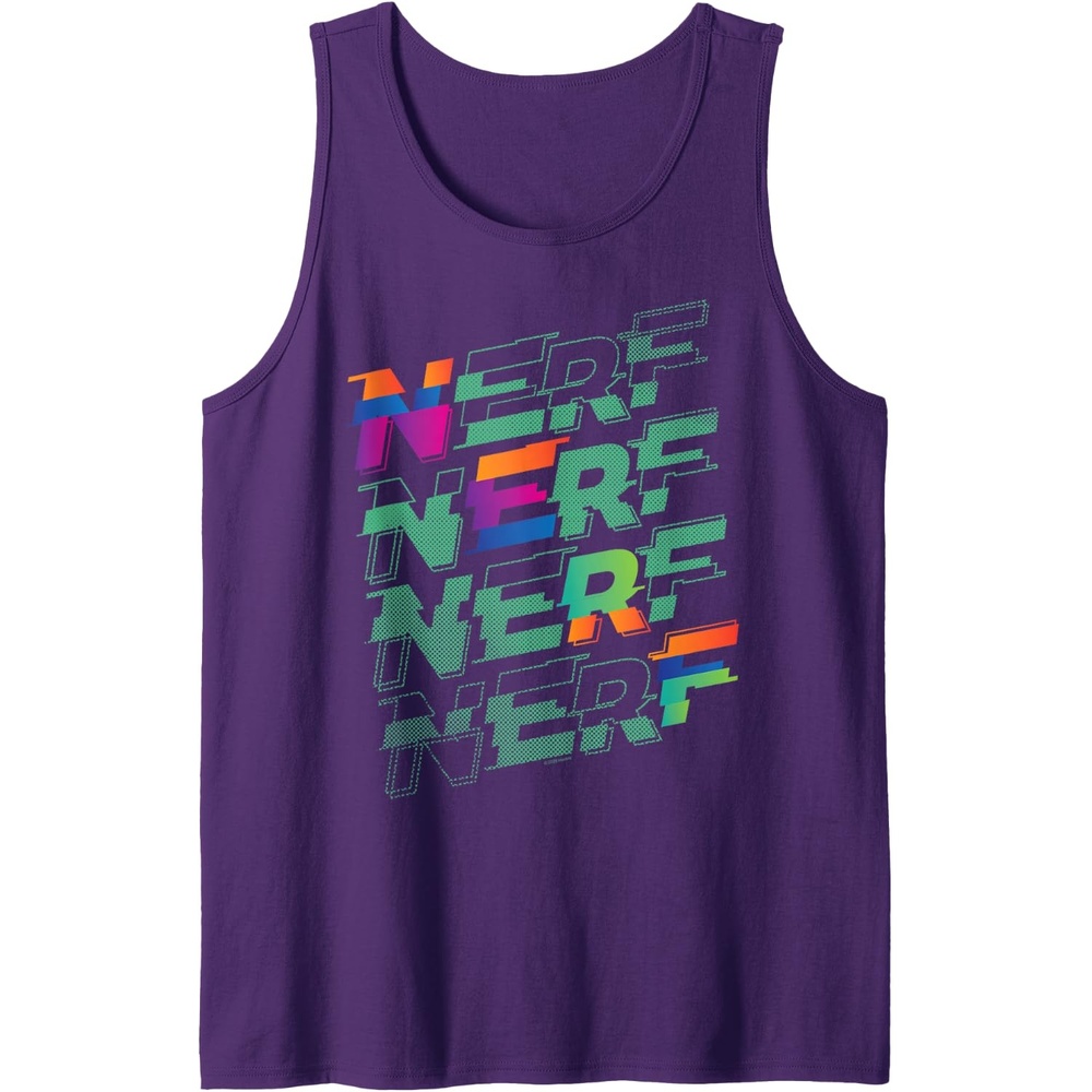 image:imageNerf Glitch Color Logo Stack Tank TopPurple