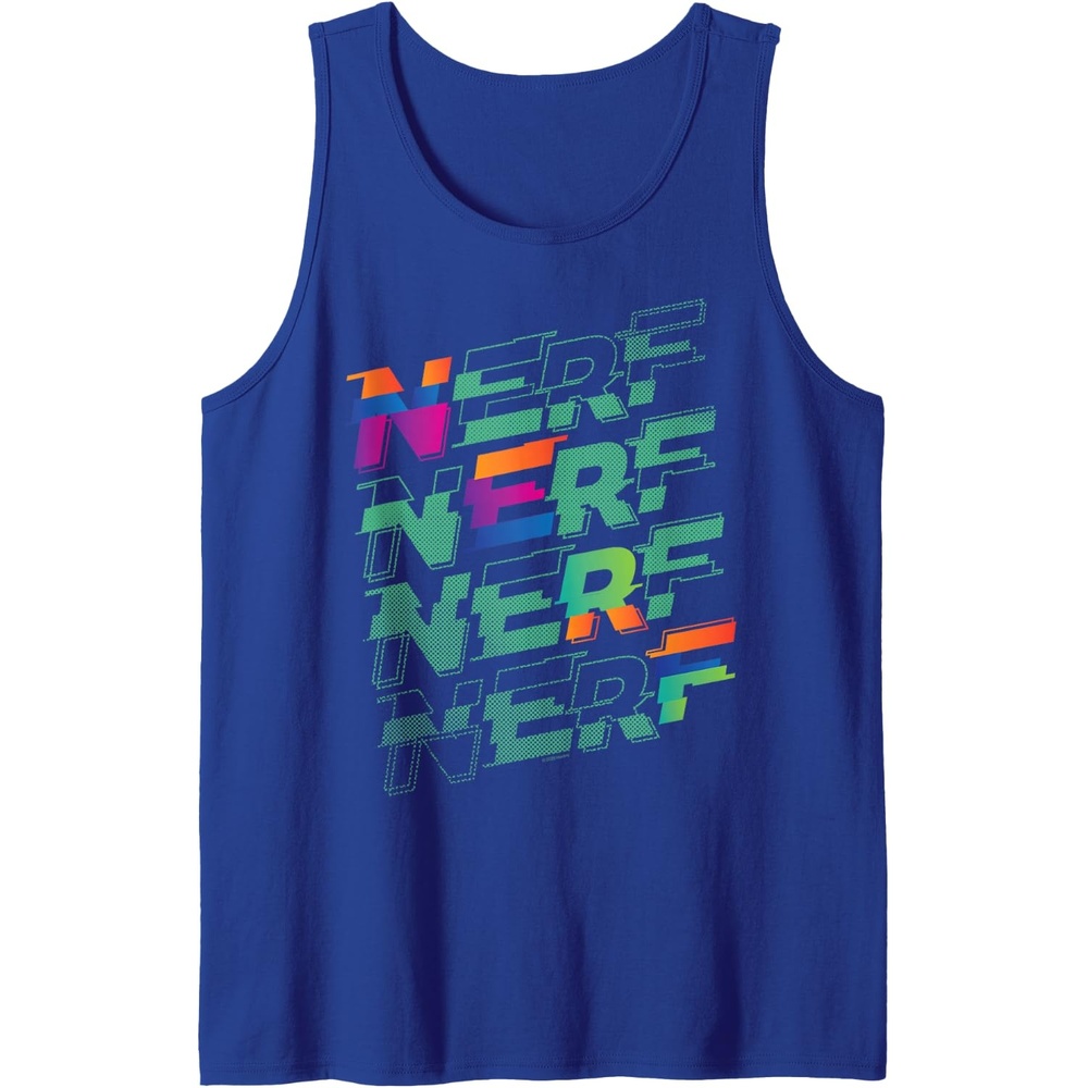 image:imageNerf Glitch Color Logo Stack Tank TopRoyal Blue