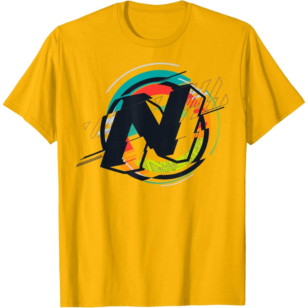 image:imageNerf Glitch Colour Graphic Logo TShirtGolden Yellow