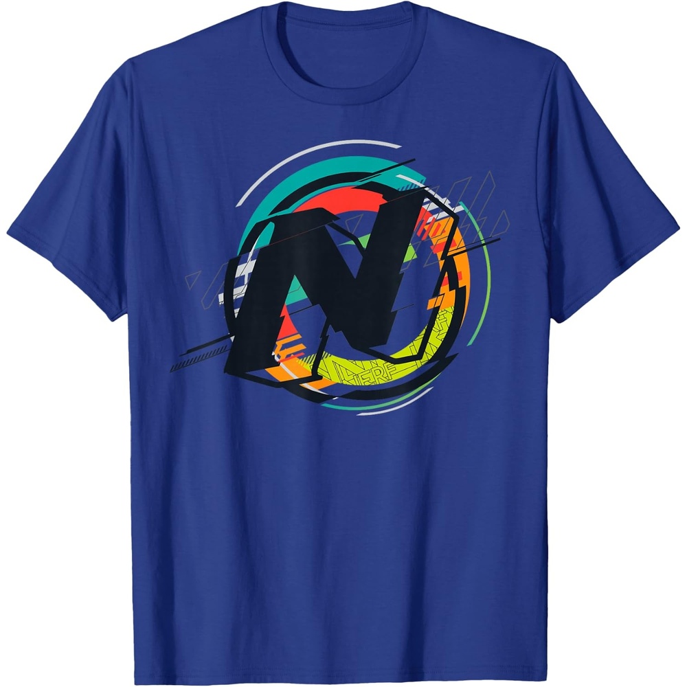 image:imageNerf Glitch Colour Graphic Logo TShirtRoyal Blue
