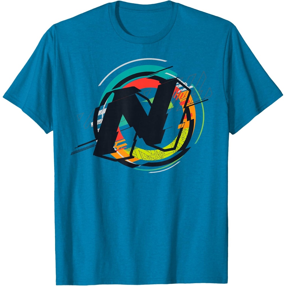 image:imageNerf Glitch Colour Graphic Logo TShirtSapphire Blue