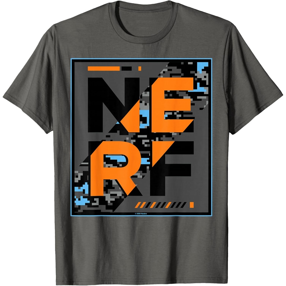 image:imageNerf Glitch Poster TShirtAsphalt Grey