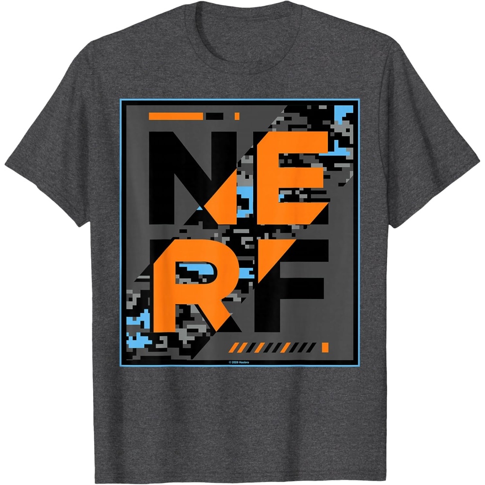 image:imageNerf Glitch Poster TShirtDark Heather Grey