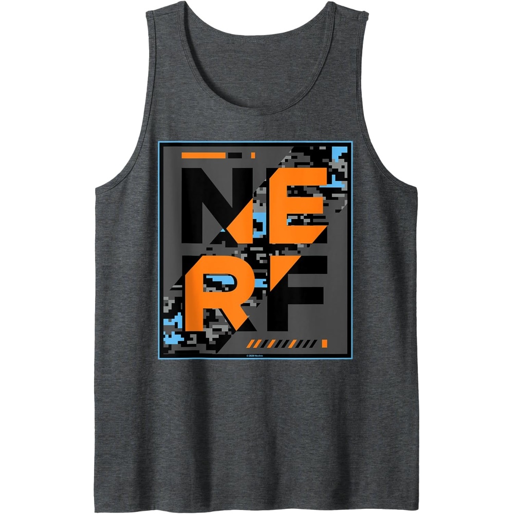 image:imageNerf Glitch Poster Tank TopDark Heather Grey