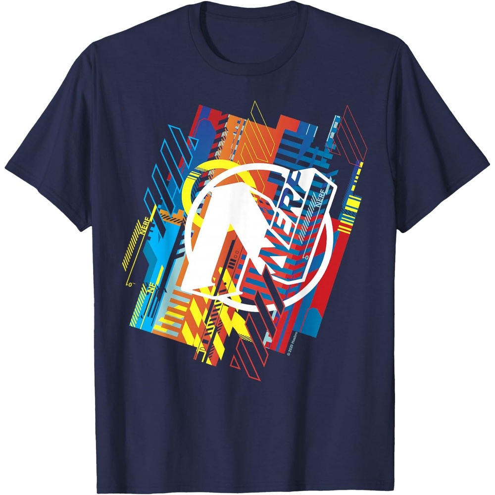 image:imageNerf N Glitched Logo TShirtNavy Blue