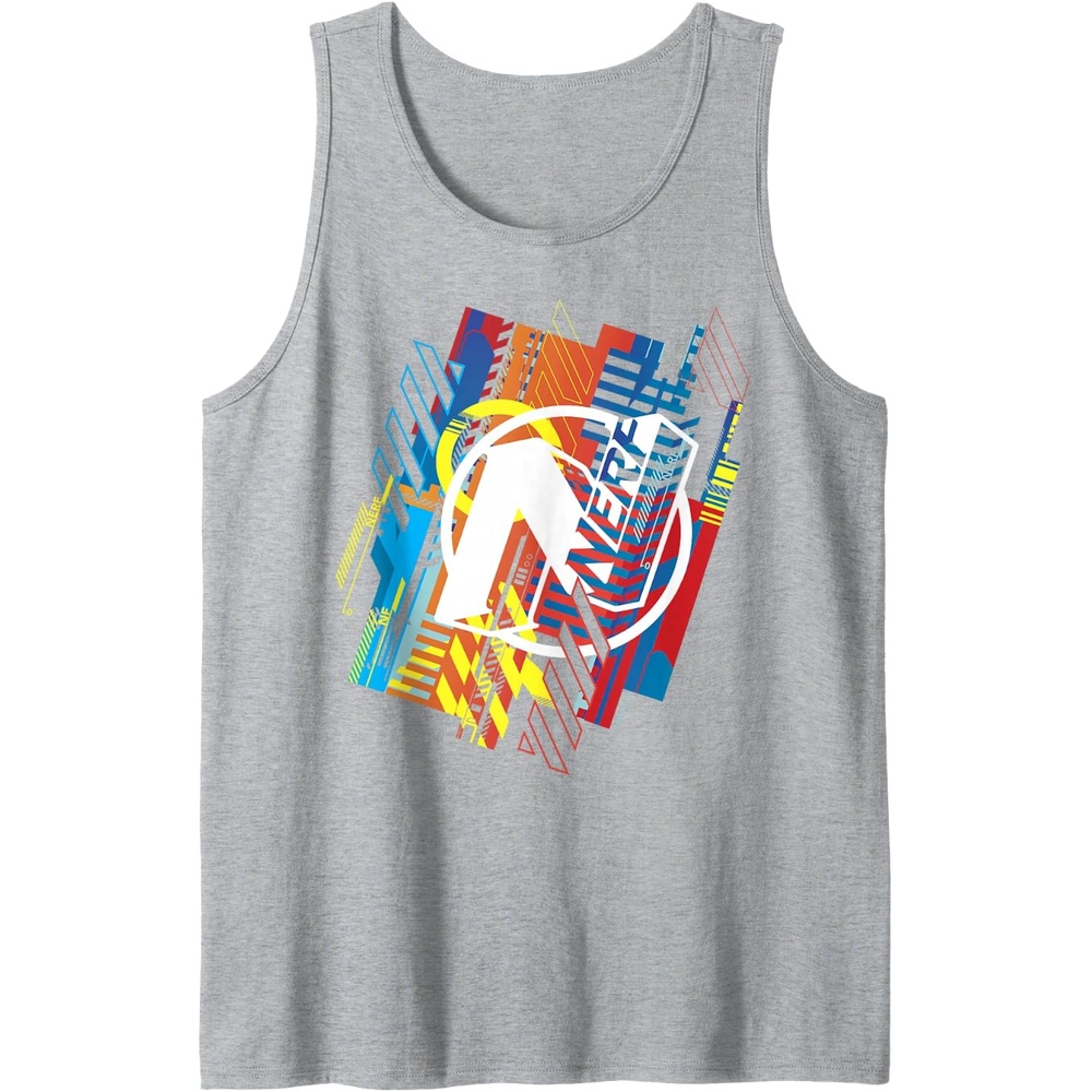 image:imageNerf N Glitched Logo Tank TopHeather Grey