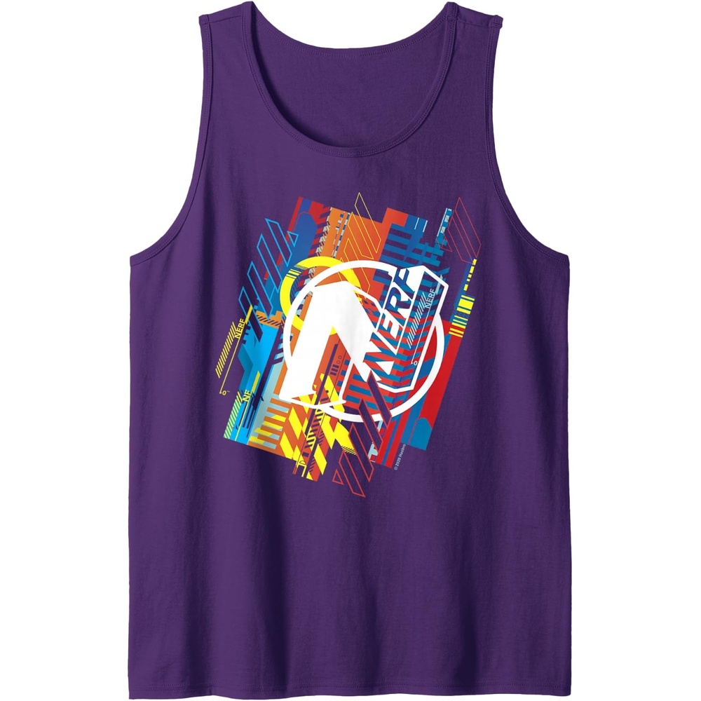 image:imageNerf N Glitched Logo Tank TopPurple