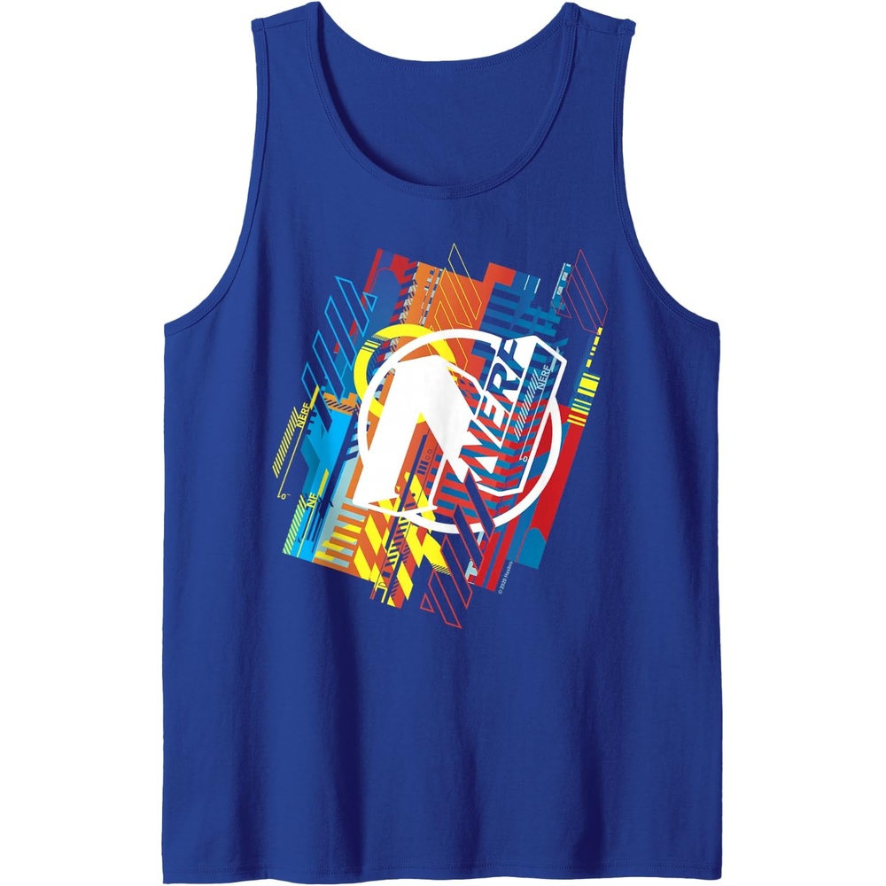image:imageNerf N Logo Glitched Tank TopRoyal Blue