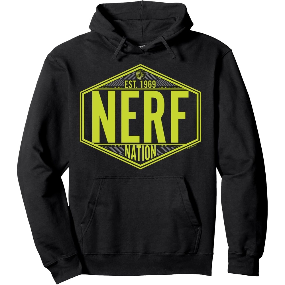 image:imageNerf Nation Est 1969 Neon Badge Logo Pullover HoodieBlack