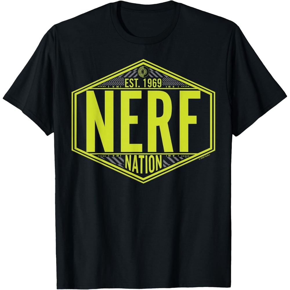 image:imageNerf Nation Est 1969 Neon Badge Logo TShirtBlack