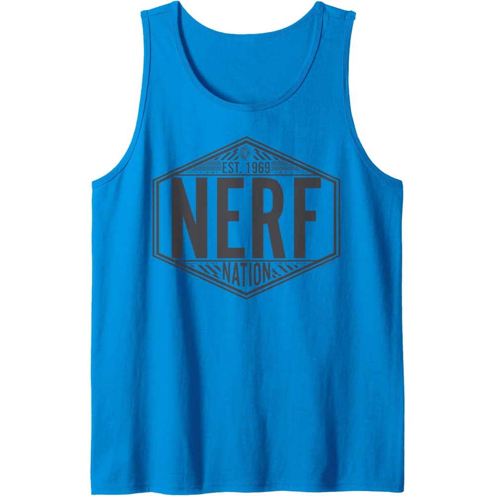 image:imageNerf Nation Est 1969 Neon Badge Logo V2 Tank TopSapphire Blue