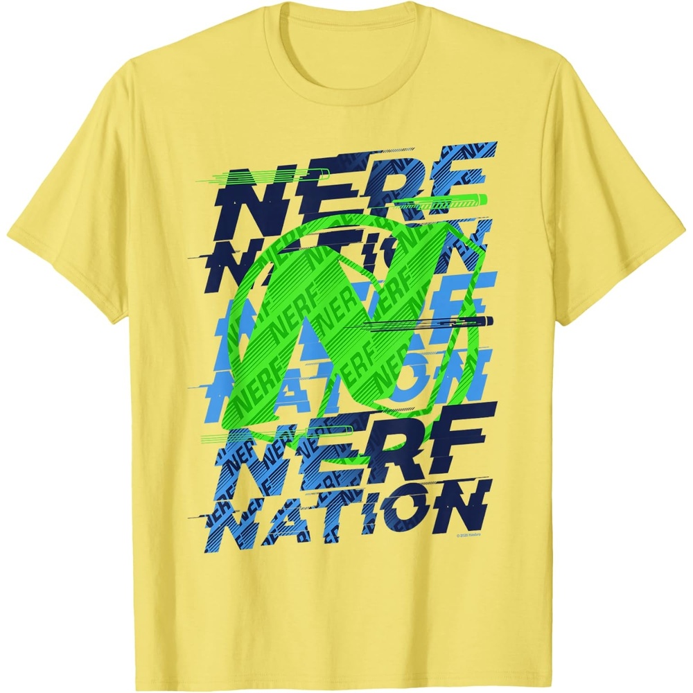 image:imageNerf Nation Logo Stack TShirtLemon Yellow