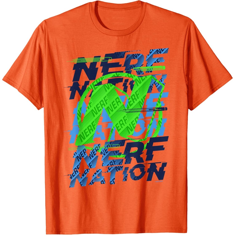 image:imageNerf Nation Logo Stack TShirtOrange