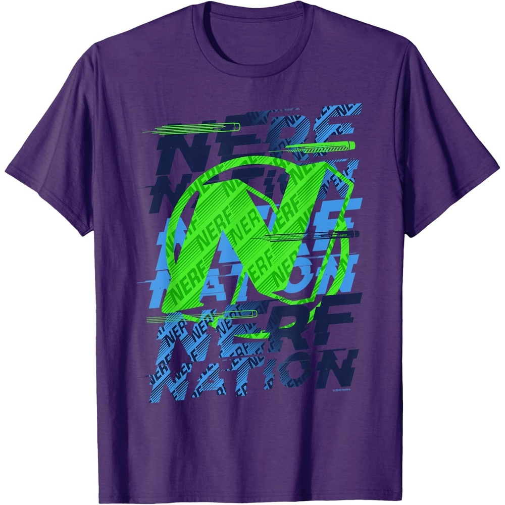 image:imageNerf Nation Logo Stack TShirtPurple