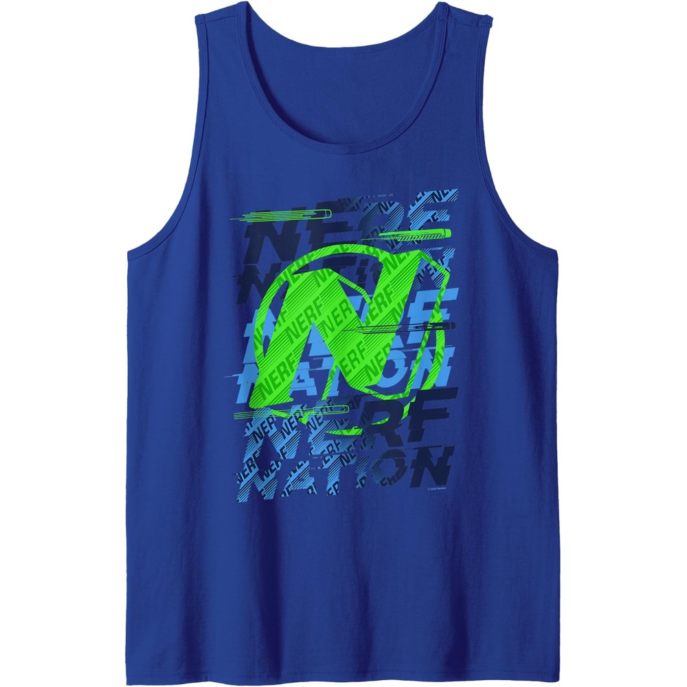 image:imageNerf Nation N Logo Stack Tank TopRoyal Blue