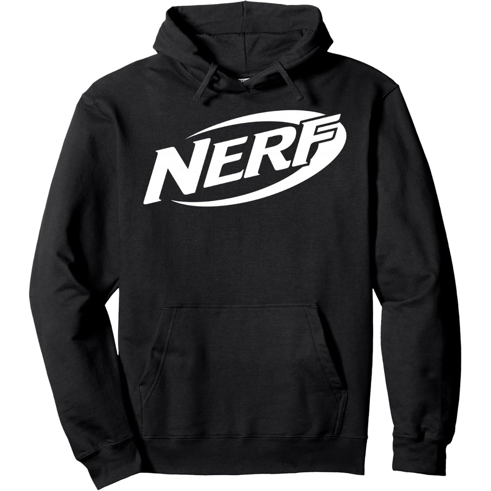 image:imageNerf Simple White Retro Logo Pullover HoodieBlack