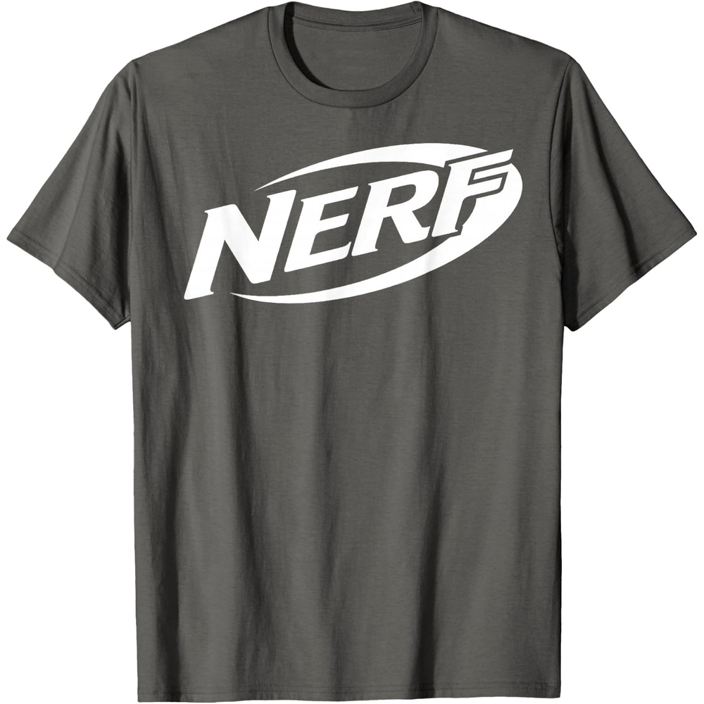 image:imageNerf Simple White Retro Logo TShirtAsphalt Grey