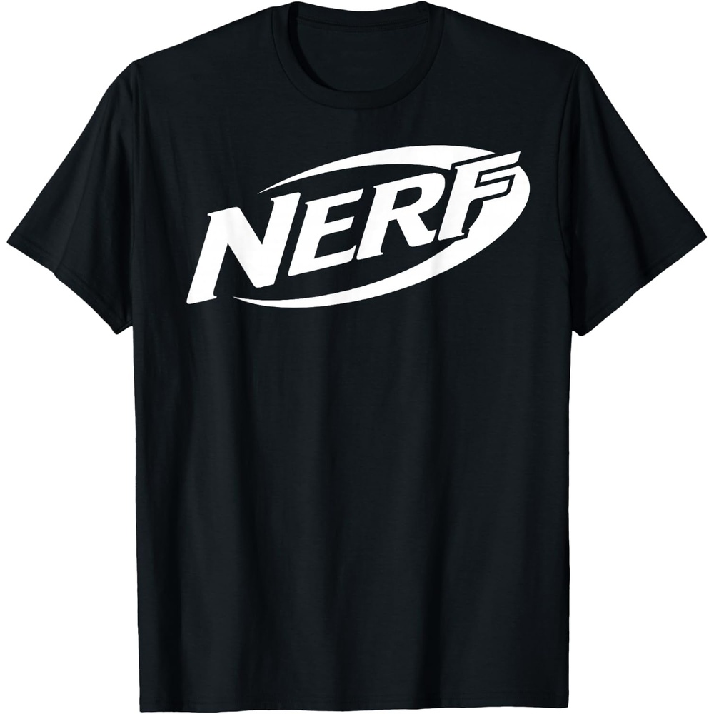 image:imageNerf Simple White Retro Logo TShirtBlack