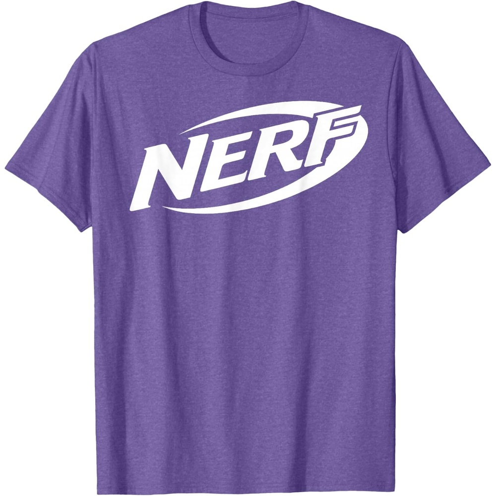image:imageNerf Simple White Retro Logo TShirtPurple Heather