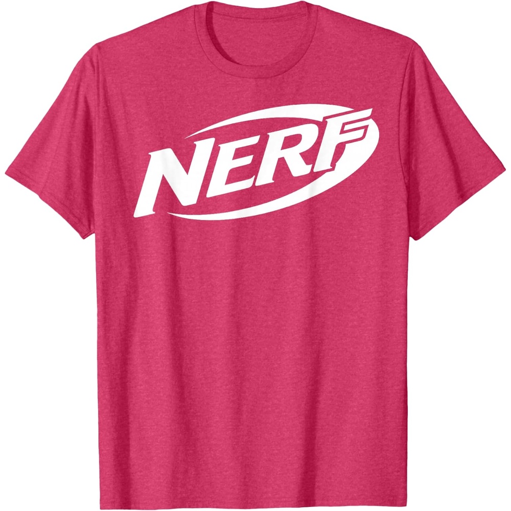 image:imageNerf Simple White Retro Logo TShirtRed Heather
