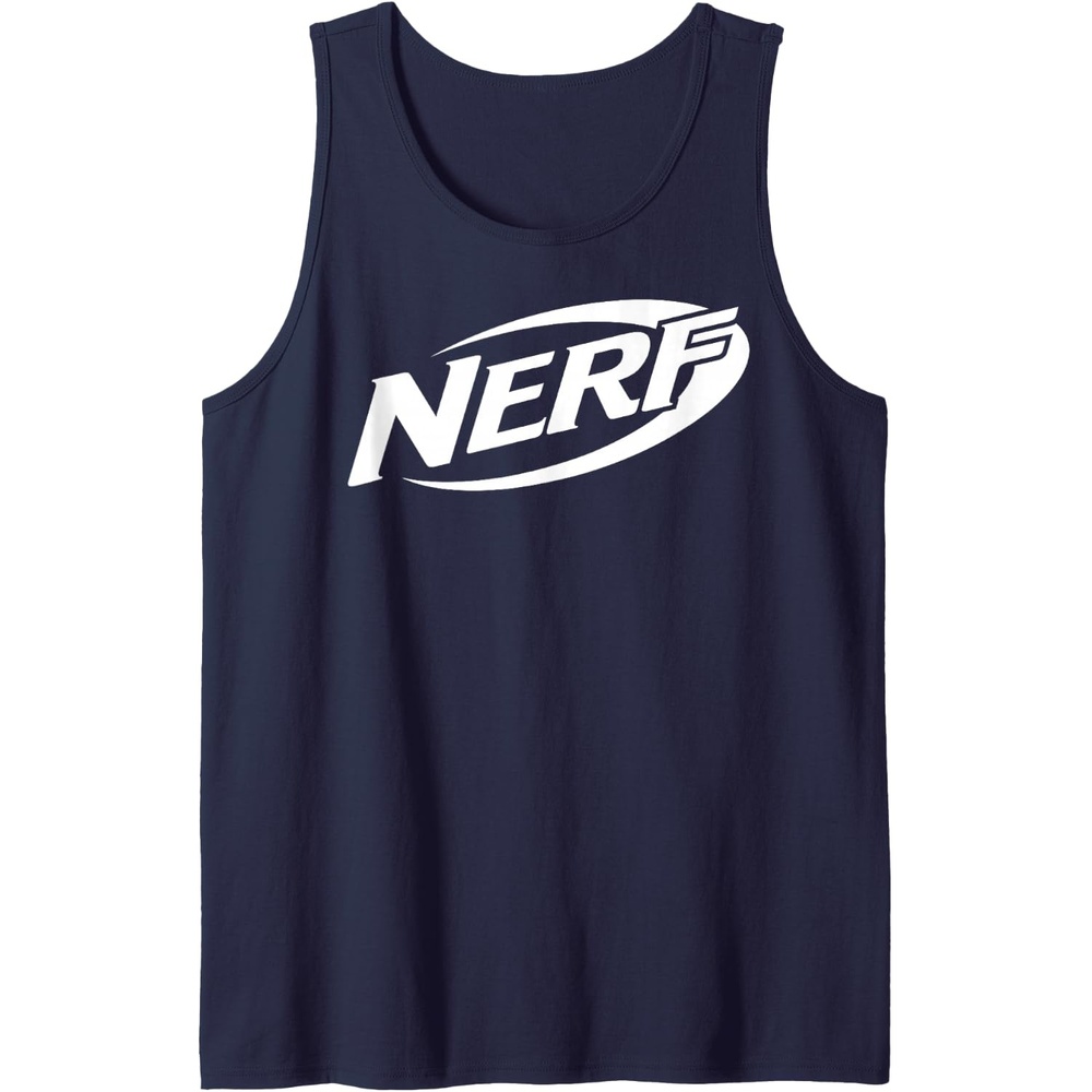 image:imageNerf Simple White Retro Logo Tank TopNavy Blue