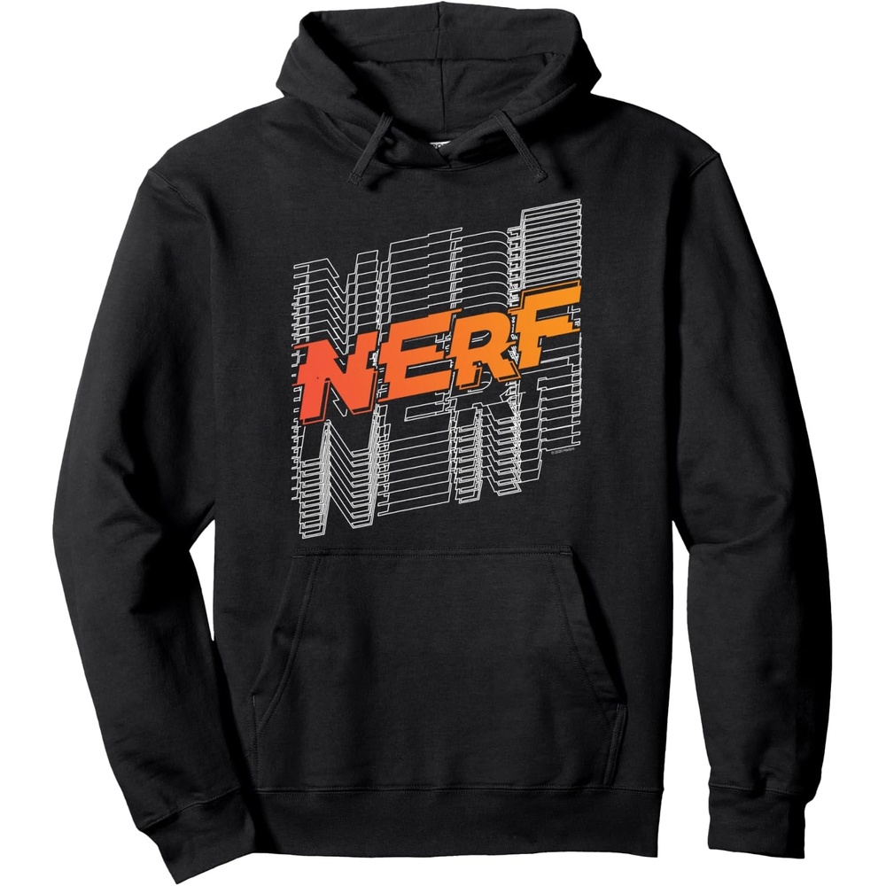 image:imageNerf Stacked Silhouette Retro Nerf Action Logo Pullover HoodieBlack