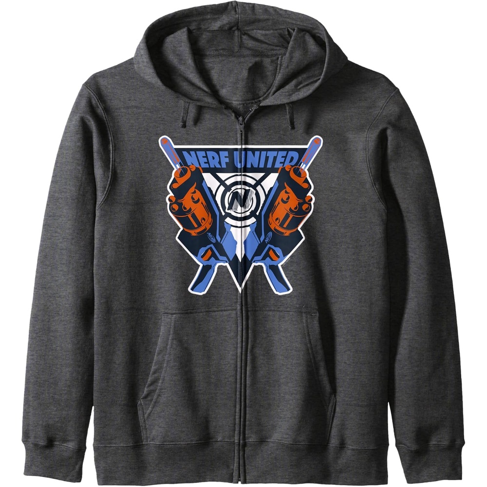 image:imageNerf United Blasters Zip HoodieDark Heather Grey