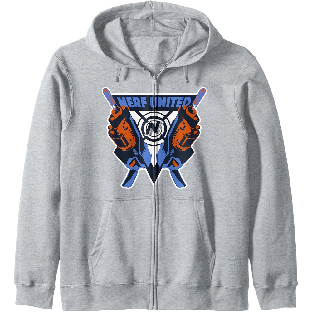 image:imageNerf United Blasters Zip HoodieHeather Grey