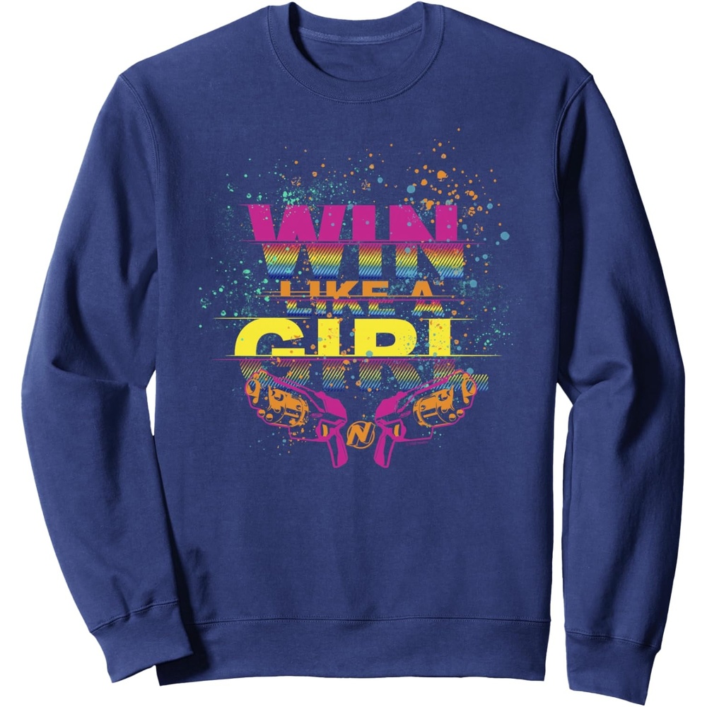 image:imageNerf Win Like A Girl SweatshirtNavy Blue
