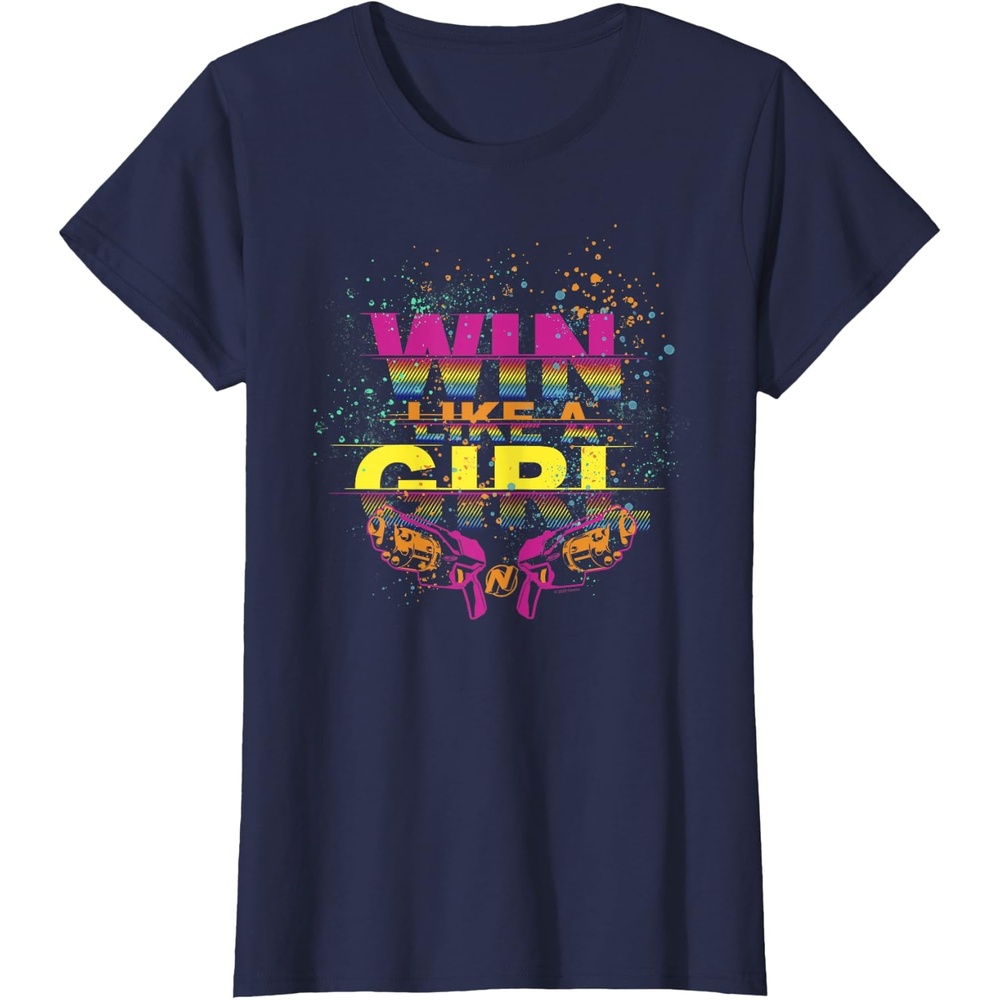 image:imageNerf Win Like A Girl TShirtNavy Blue