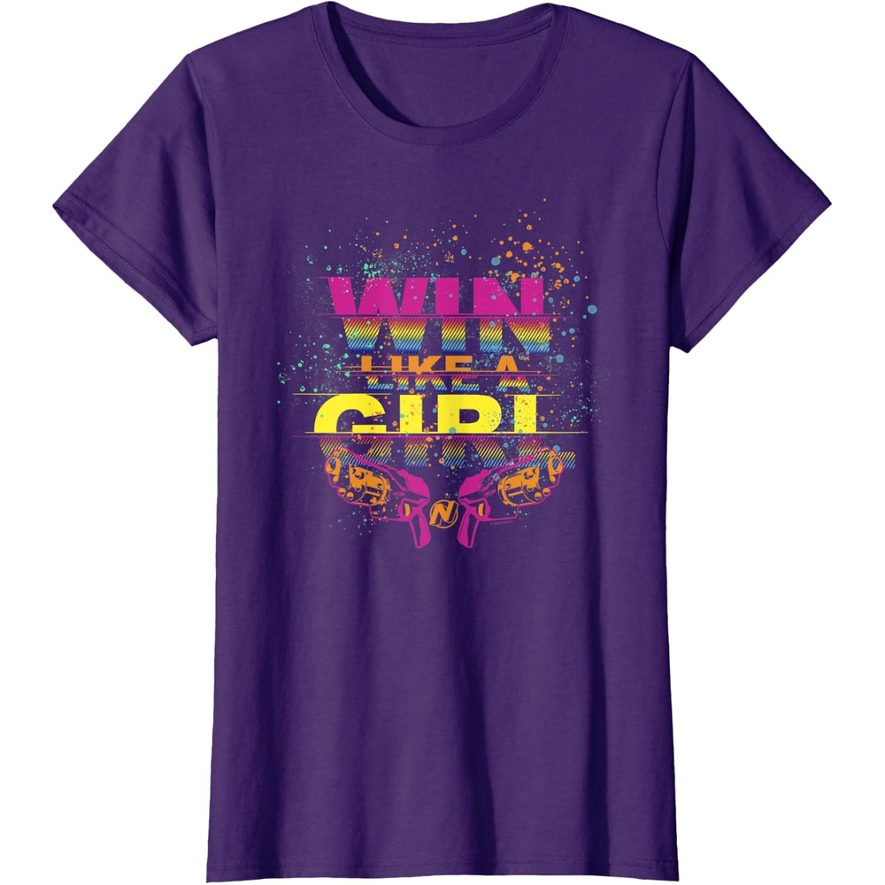 image:imageNerf Win Like A Girl TShirtPurple