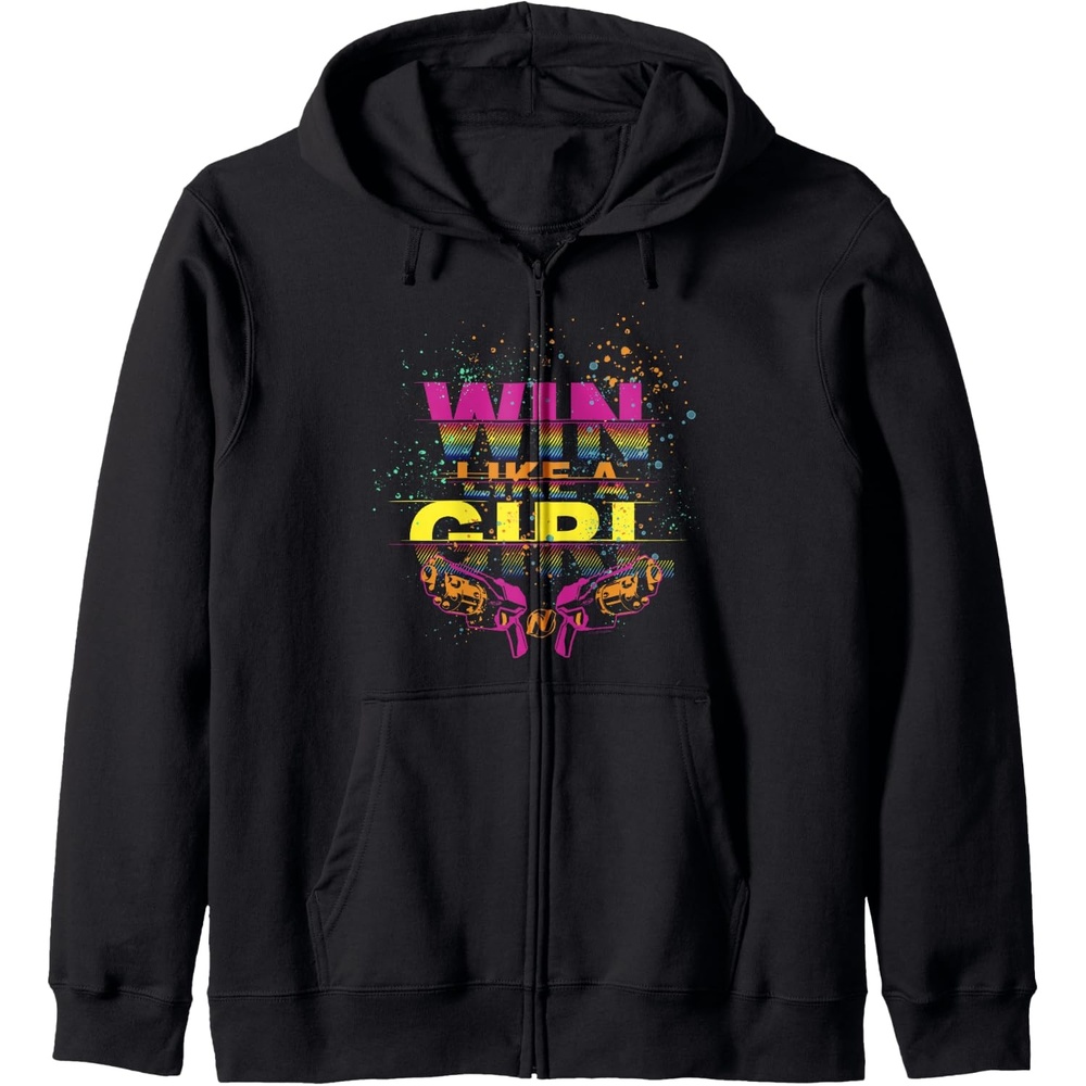 image:imageNerf Win Like A Girl Zip HoodieBlack