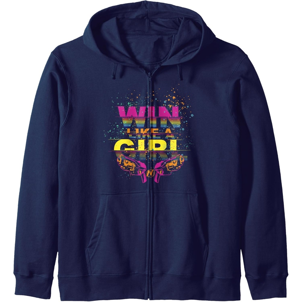 image:imageNerf Win Like A Girl Zip HoodieNavy Blue