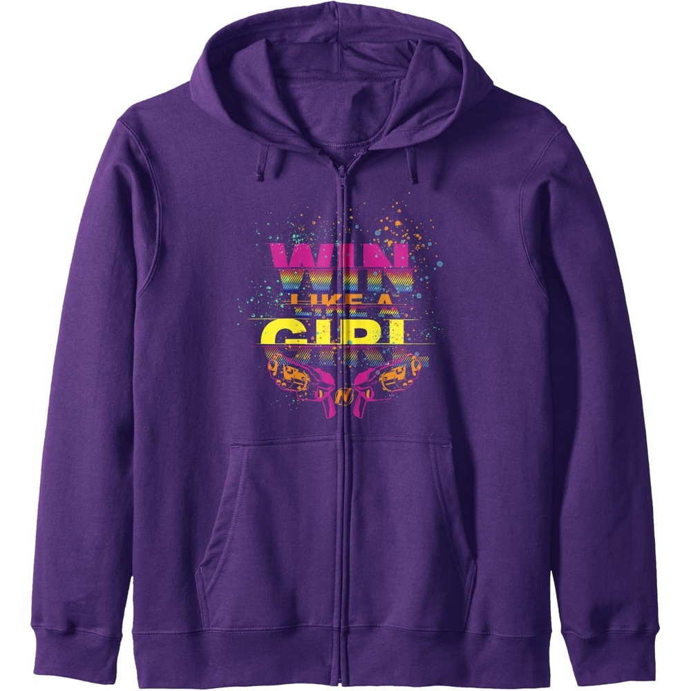 image:imageNerf Win Like A Girl Zip HoodiePurple