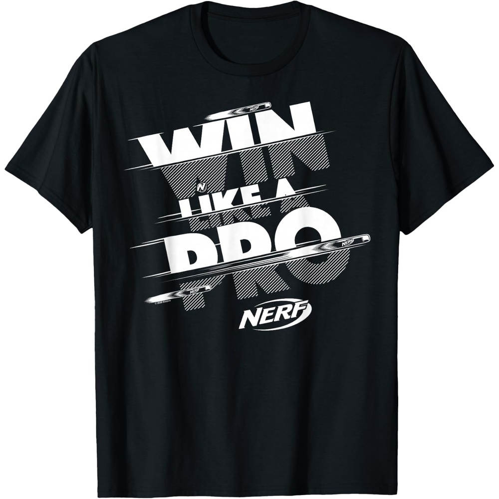 image:imageNerf Win Like A Pro Glitch Text TShirtBlack