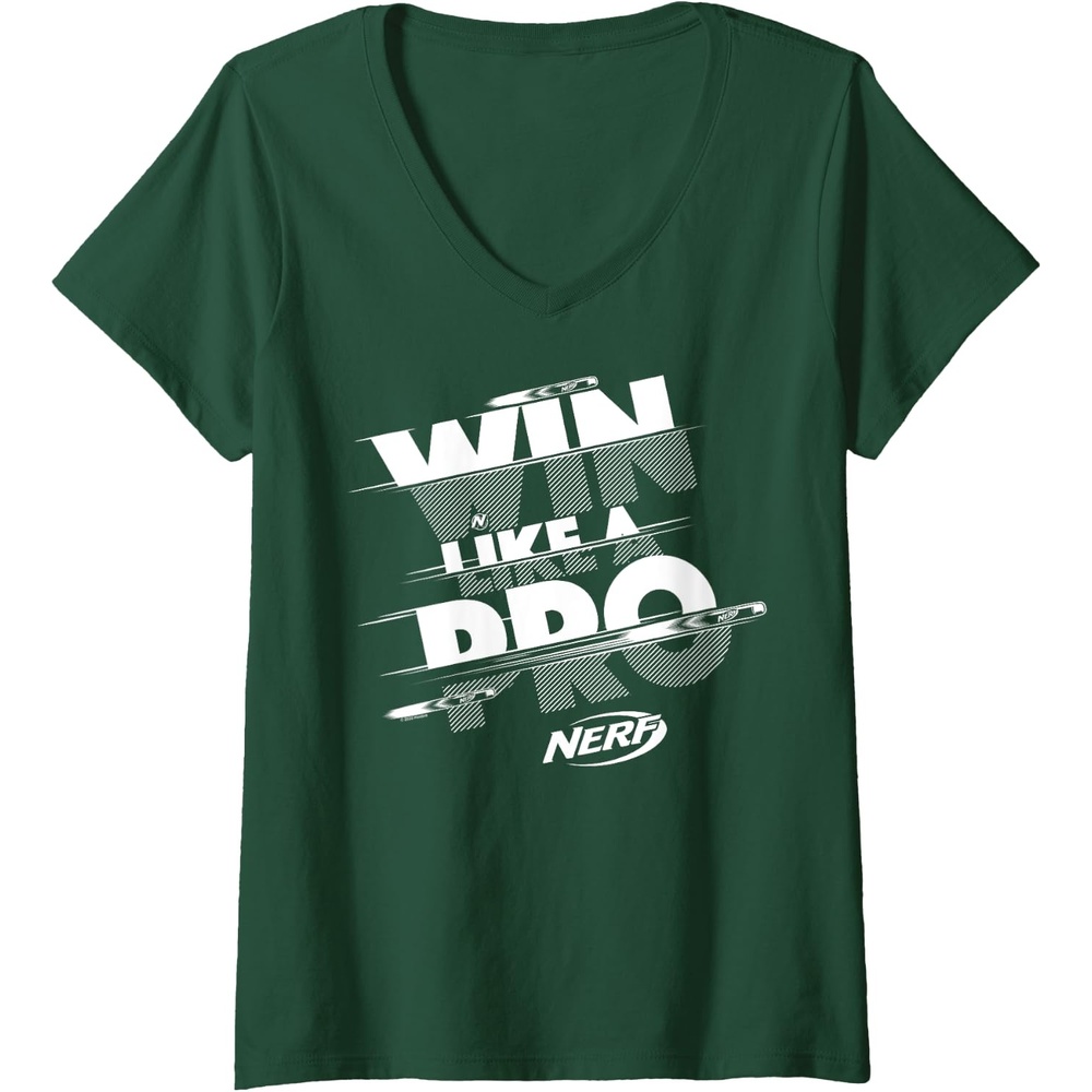 image:imageNerf Win Like A Pro VNeck TShirtDark Green