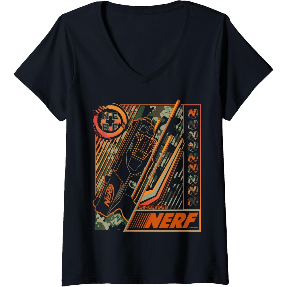 image:imageWomens Nerf Blaster Since 1969 Poster VNeck TShirtBlack