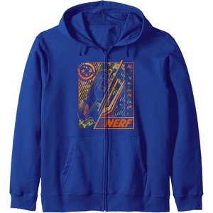 Nerf Blaster Since 1969 Poster Zip Hoodie(Royal Blue)