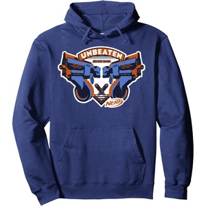 Nerf Blasters Unbeaten Logo Pullover Hoodie(Navy Blue)