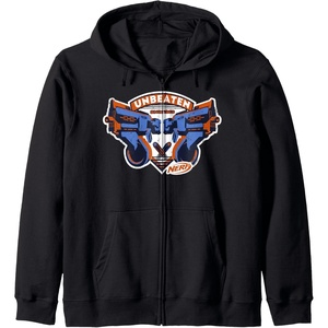 Nerf Blasters Unbeaten Logo Zip Hoodie(Black)