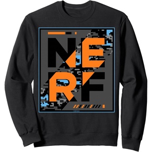 Nerf Camouflage Glitch Poster Sweatshirt(Black)