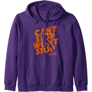 Nerf Can’t Stop Won’t Stop Silhouette Zip Hoodie(Purple)