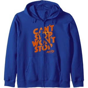 Nerf Can’t Stop Won’t Stop Silhouette Zip Hoodie(Royal Blue)