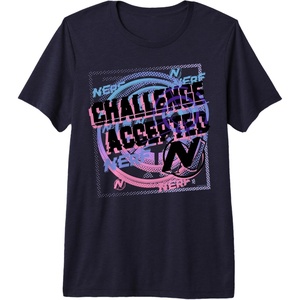 Nerf Challenge Accepted Premium T-Shirt(Navy Blue)