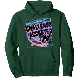 Nerf Challenge Accepted Pullover Hoodie(Dark Green)