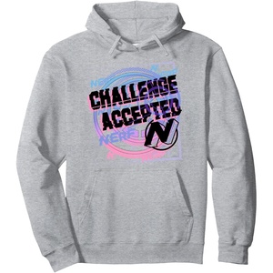 Nerf Challenge Accepted Pullover Hoodie(Heather Grey)