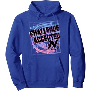 Nerf Challenge Accepted Pullover Hoodie(Royal Blue)