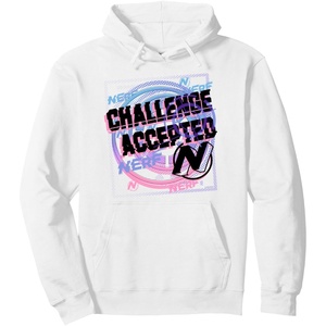 Nerf Challenge Accepted Pullover Hoodie(White)